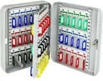 Hmf - 13060-07 Schl&uuml;sselkasten 60 Haken, 30 X 24 X 7,5 Cm, Lichtgrau