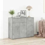 Sideboard Betongrau 88x30x70 Cm Holzwerkstoff Vidaxl