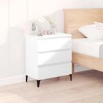 Sideboard Wei&szlig; 60x35x70 Cm Holzwerkstoff Vidaxl