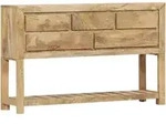 Sideboard 120x30x75 Cm Massivholz Mango - Vidaxl
