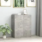 Vidaxl Sideboard Concrete Grey 60x30x75 Cm Engineered Wood