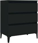 Sideboard Schwarz 60x35x70 Cm Holzwerkstoff Vidaxl