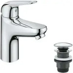 Grohe Swift - Waschtischarmatur, Mit Push-open-ablauf, Chrom 24318001