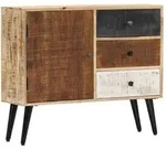 Sideboard 88&times;30&times;73 Cm Mango-massivholz Vidaxl