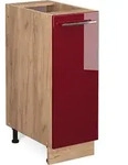 Vicco - Apothekerschrank Fame-line, Bordeaux Hochglanz, 30 Cm Ohne Arbeitsplatte