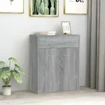 Sideboard Grau Sonoma 60x30x75 Cm Holzwerkstoff Vidaxl