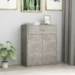 Sideboard Betongrau 60x30x75 Cm Holzwerkstoff Vidaxl