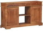 Sideboard 135x35x75 Cm Akazienholz Massiv Vidaxl