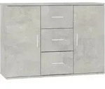 Sideboard Betongrau 91x29,5x65 Cm Holzwerkstoff - Vidaxl