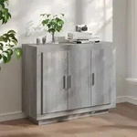 Sideboard Grau Sonoma 92x35x75 Cm Holzwerkstoff - Vidaxl