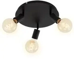 Briloner - Deckenleuchte Deckenlampe Schwenkbar Drehbar 3xe27 60w Schwarz Metall