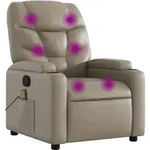 Massagesessel Cappuccino-braun Kunstleder - Vidaxl