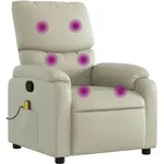 Massagesessel Creme Kunstleder Vidaxl