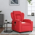 Massagesessel Rot Kunstleder Vidaxl