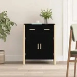 Sideboard Schwarz 62x38x75 Cm Holzwerkstoff Vidaxl