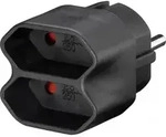 Euro-zweifachstecker Nk 002, Schwarz - Goobay