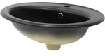 Luxebath - Ml-design Waschbecken Aus Keramik In Schwarz Matt 57x48,5x19,5 Cm Oval,