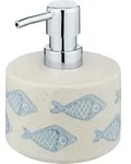 Wenko Seifenspender Aquamarin Keramik, Fl&uuml;ssigseifen-spender, 475 Ml, Beige, Keramik