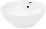 Luxebath - Ecd Germany Design Waschbecken Waschtisch &Oslash; 455 X 185 Mm Aus Keramik Rund