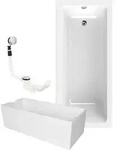 Calmwaters&reg; Rechteck Badewanne Komplettset 170x75 Cm Mit Wannentr&auml;ger &