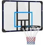 Sportnow - Basketballkorb Mit R&uuml;ckwand, Outdoor Basketballbrett Mit &Oslash;45 Cm