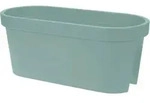 Balkon Blumentopf Oval - Mint Gr&uuml;n / 60 Cm - Kunststoff Pflanzkasten Zum Einh&auml;ngen