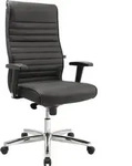 Topstar - Chefsessel Leder Schwarz Schwarz M.armlehne 440-550mm