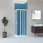 Idralite - Halbrund Duschkabine In Acryl Mod Smart Mit Schiebet&uuml;r 80x80 Cm