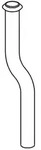 Fp - Grohe Sp&uuml;lrohr F&uuml;r Urinal D= 18mm 200 Lang Vc Kpl. Kr&ouml;pfung 20mm