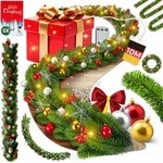 Kesser&reg; Weihnachtsgirlande Mit Beleuchtung 100 Led's - Weihnachtsbeleuchtung - In &