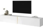Selsey - Bisira - Tv-lowboard Tv-m&ouml;bel H&auml;ngend - 200 Cm (wei&szlig; Mit Goldenem