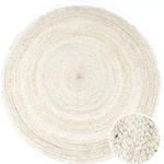 Paco Home - Teppich Rund Wohnzimmer Jute Boho Ethno Muster Modern Handgefertigt