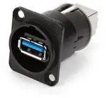 Reversible Usb-durchf&uuml;hrung 3.0 Buchse, Einbau Durchf&uuml;hrung Nausb3-b Neutrik