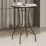 Vidaxl Mosaik-bistrotisch Blau Und Wei&szlig; &Oslash;50x70 Cm Keramik