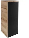 Fackelmann - B.brillant Midischrank 30cm - Ast Eiche - Glas