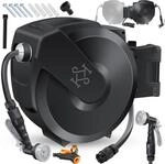 Kesser&reg; Schlauchtrommel Wandmontage, Auto-aufrollung - 35 M, Anthrazit / Schwarz