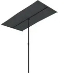 Sonnenschirm Mit Aluminium-mast 180x110 Cm Schwarz Vidaxl