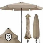 Kingsleeve&reg; Sonnenschirm Uv Schutz 80+ Mit Schutzh&uuml;lle 330 Cm Balkon Kurbel