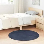Vidaxl - Teppich Shaggy Hochflor Navarra Marineblau 100x100 Cm Polyester