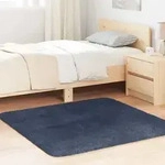 Vidaxl - Teppich Shaggy Hochflor Navarra Marineblau 120x120 Cm Polyester
