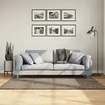Teppich Istan Hochflor Gl&auml;nzend Grau 120x170 Cm Vidaxl