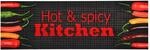 K&uuml;chenteppich Waschbar Hot & Spicy 60x300 Cm Vidaxl