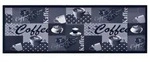K&uuml;chenteppich Waschbar Kaffee Blau 60x300 Cm Vidaxl