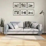 Teppich Huarte Kurzflor Weich Und Waschbar Beige 80x150 Cm Vidaxl