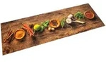 K&uuml;chenteppich Waschbar Gew&uuml;rze 45x150 Cm Samt Vidaxl