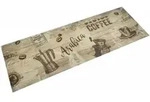 Vidaxl Waschbarer K&uuml;chenteppich Gedruckt Kaffee Braun 60x180 Cm Velours