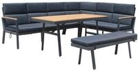 Gardissimo Dining-ecklounge "nabari" Inkl. Ecksofa, Bank, Tisch Und Kissen, Anthrazit