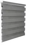Doppelrollo Klemmfix Ohne Bohren F&uuml;r Fenster In Holzlook Grau 55x150cm - Woltu