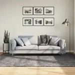 Vidaxl - Teppich Huarte Kurzflor Weich Und Waschbar Anthrazit 160x230 Cm