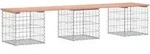 Gartenbank Aus Gabionen 203x44x42 Cm Massivholz Douglasie Vidaxl